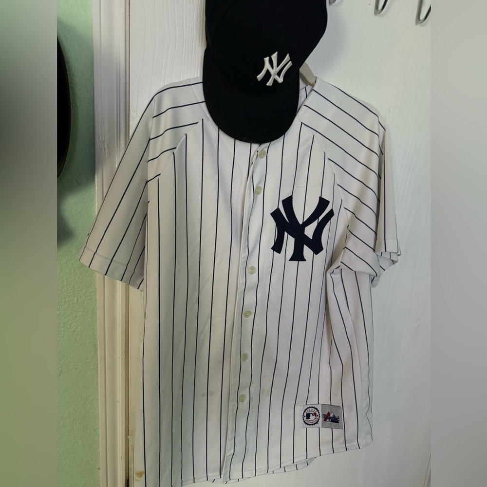 New York Yankees Jersey & Ball Cap Combo